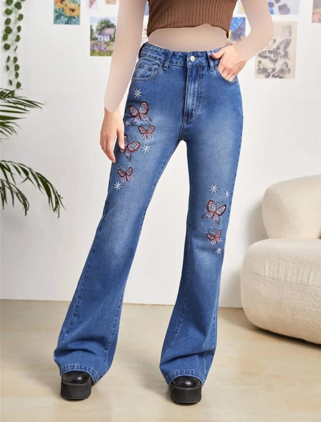شلوار طرح پروانه ای