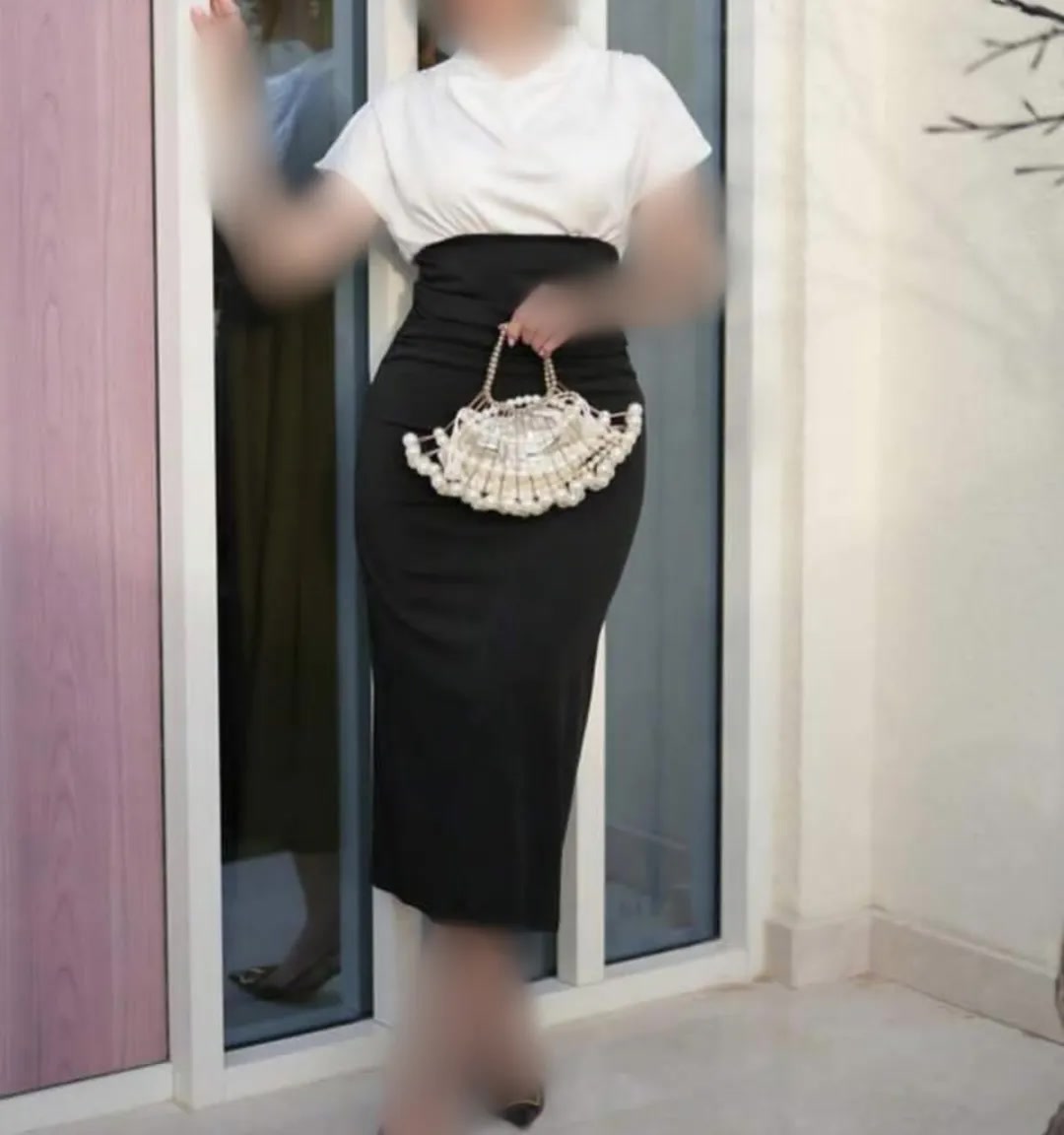 پیراهن مجلسی دورنگ