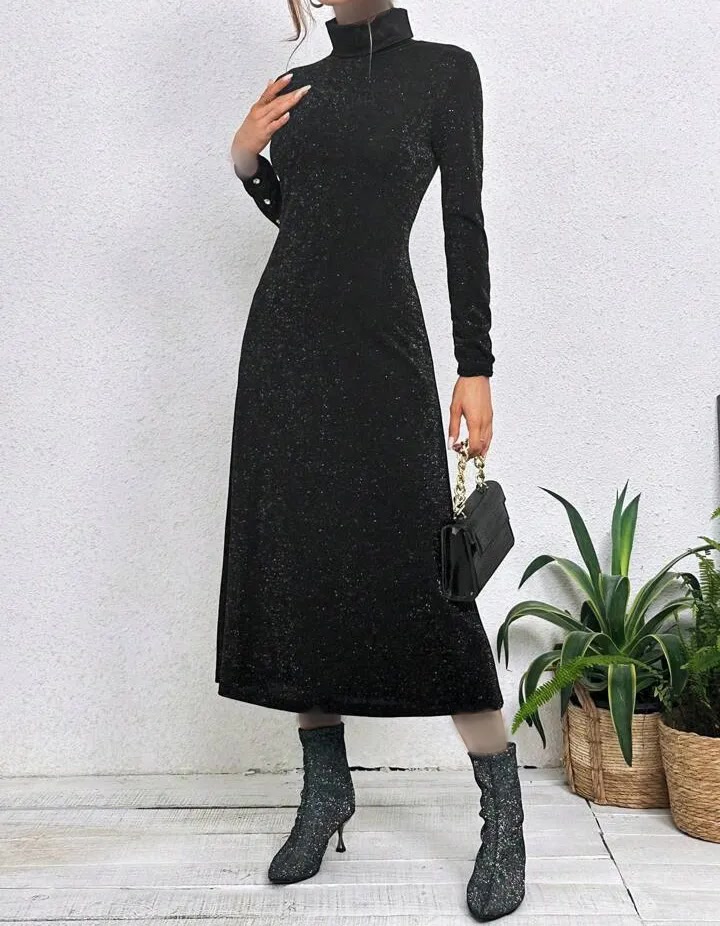 پیراهن مجلسی یقه اسکی