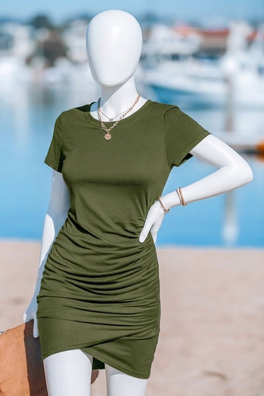 پیراهن کوتاه یقه گرد ,بفل گت