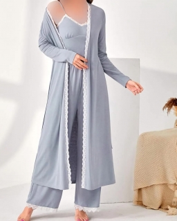 رویه لباس خواب طوسی