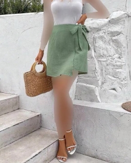 دامن سبزکمر گره ای